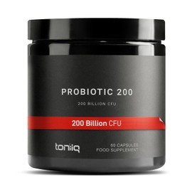 Toniiq 200+ Billion CFU Probiotic Supplement with 30 Verified Third-Party Tested Strains - Extended-Release Capsules with Prebiotic Blend - Fully Shelf-Stable Probiotics Formula by Toniiq