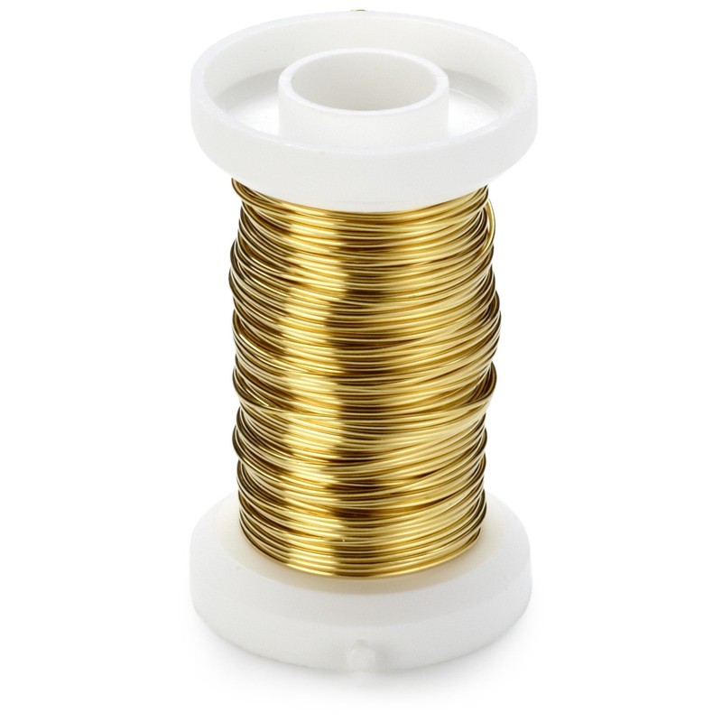 Gütermann/KnorrPrandell 6468845 - Filo Arrotolato, 0,6mm, Colore: Ottone