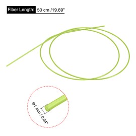 MECCANIXITY Fiber Optic Rods PMMA 1mmx50cm for Sight Filament Fluorescence Green