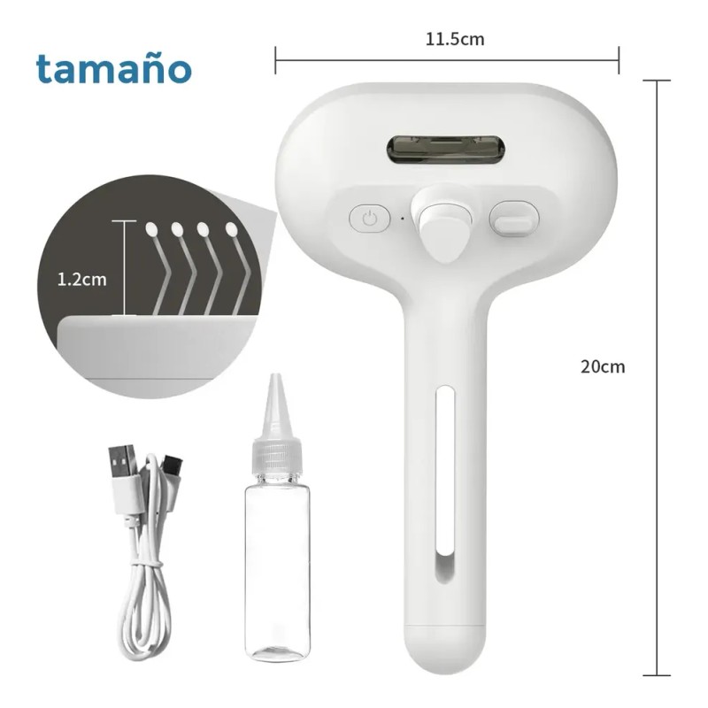 Cepillo De Vapor 3 En 1 Tecnologia Diazra Para Perros