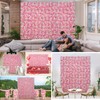 RIDDSEE Flowers Wall Backdrop 6PCS 16.5x16.5 Inch Floral Wall Panel