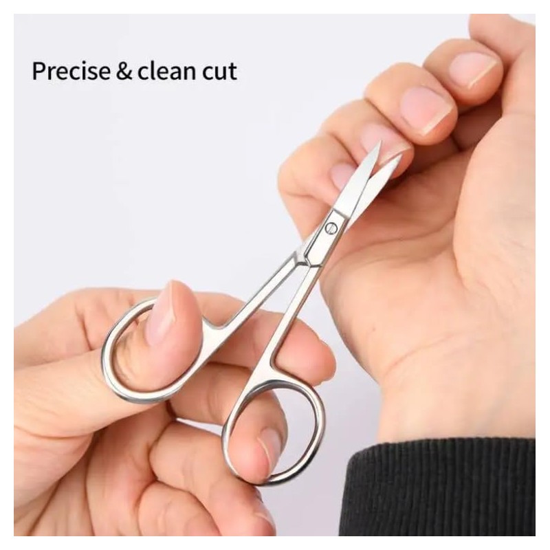 Nail Scissors Cuticle Scissors Stainless Steel Curved Tip for Baby