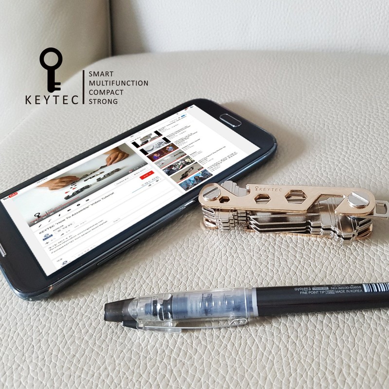Compact Key Organizer by KEYTEC (12-16 keys) - Premium Key