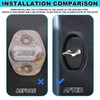 lasuroa 4pcs Silicone Car Door Latch Covers, Universal Door Strike