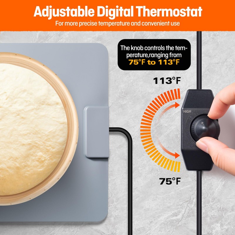 Graphene Heating Sourdough Warming Mat, Sourdough Heating Mat,Bread proofing mat,Warming