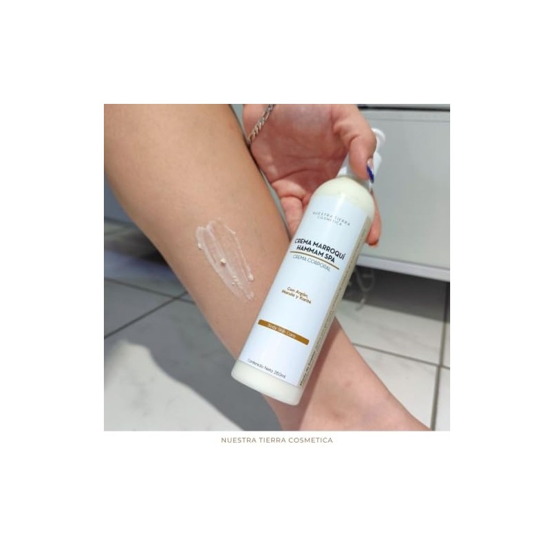 Nuestra Tierra Cosmética Crema Corporal Marroquí Hammam Spa con Argán,