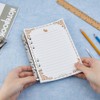SUPERFINDINGS Pack of 4 6 Ring Binder Mechanism A6 Notebook