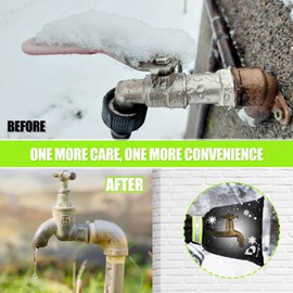 DELSWIN Outdoor Faucet Covers - Winter Insulated Faucet Protection, 2-Pack Hose Bib Insulation