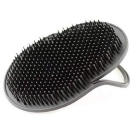 G.B.S Pocket Palm Brush Portable Comb Massager for Pet Hairs, Black, Pack of 2