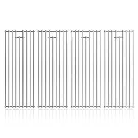 DPZM 4Pack 19.25" Stainless Steel Cooking Grates Replacement Parts For16517 Bull 8248 LP, 18249 NG, Angus 47628, Brahma, Lonestar Select 87048,87049, Outlaw Steer Premium, 7 Burner Premium 18248,18249