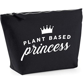 Hippowarehouse Plant based princess printed make up cosmetic wash bag 18x19x9cm