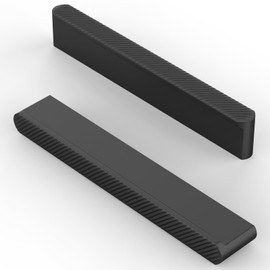 FURNIWARE Pack of 10 Furniture Handles, Carving Process Cabinet Handles, 96 mm Hole Spacing, Kitchen Handles, Black Drawer Handles, Furniture Handles, Kitchen Cabinet Handles