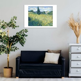 Spiffing Prints Vincent Van Gogh Green Wheat Field with Cypress, 1889