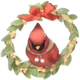 Enesco Heart of Christmas Sweet Tweet Wreath Ornament Hanging Ornament, 3.27"