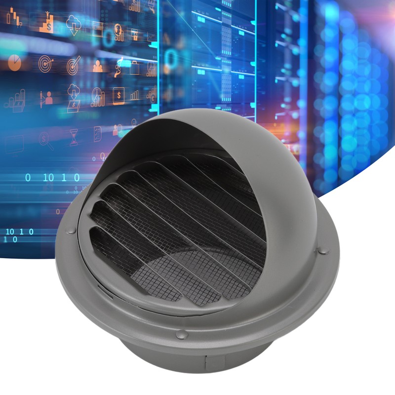 Stainless Steel Round Air Vent Louvered Cover Waterproof Windproof External