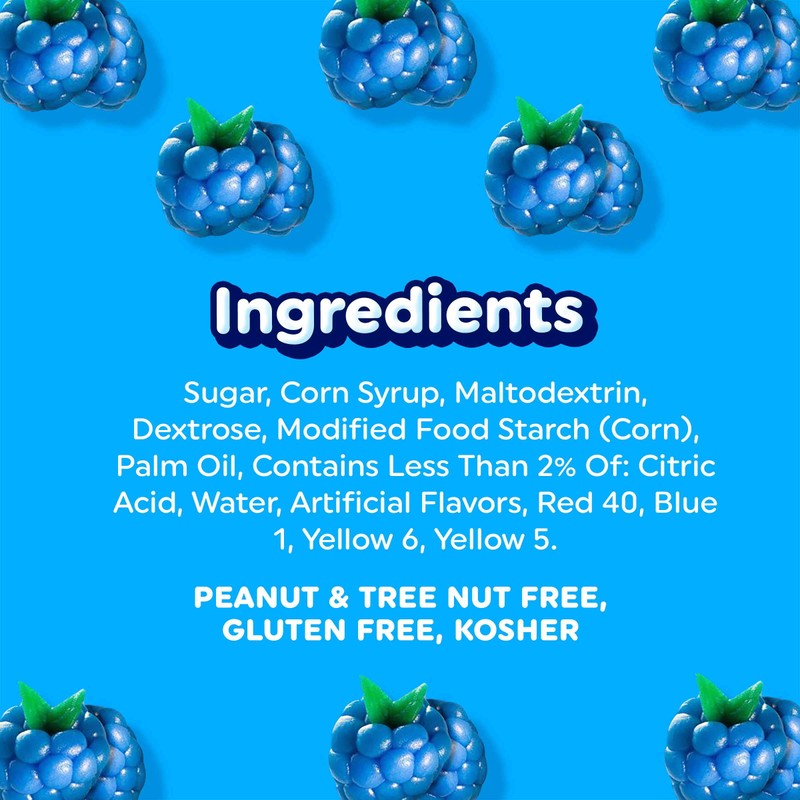 Airheads Candy, Blue Raspberry Flavor, Individually Wrapped Full Size Bars,