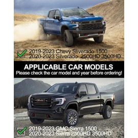 KYBOLT Running Boards Compatible with 2019-2023 Chevy Silverado/GMC Sierra 1500 (Excl. 2019 1500 LD/Limited),Stainless Steel Side Steps for 2020-2024 Silverado/Sierra 2500HD 3500HD Double Cab