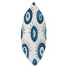Cute Evil Eye Amulet Cover Pattern Good Vibe Throw Pillow