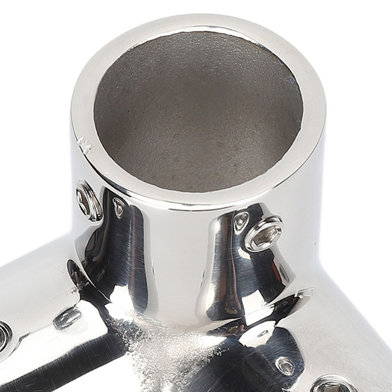 3 Way Corner Tee Joint 316 Stainless Steel Mirror Polished