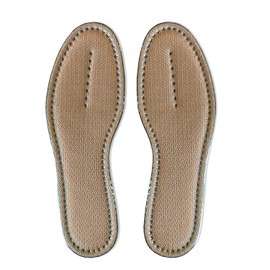 Actika Basic Insole, Activated Carbon, Stuffiness, Deodorizing, 9.6 - 11.0 inches (24.5 - 28 cm), Braun