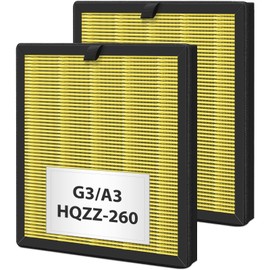 2 Pack G3 A3 Pet Filter Replacement For AMEIFU G3 Sferf-30(FXAP2W) Air Cleaner Puri-fier. Fit For VEWIOR A3 A3N Filter. For Tailulu HQZZ-260 Filter. 3 Stages True HEPA Filter Air Cleaner Pet Filter.