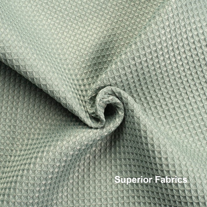 AmazerBath Waffle Stall Shower Curtain, Sage Green Shower Curtain Fabric,