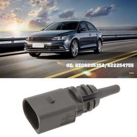 ECSiNG Outdoor Temperature Sensor for Outdoor Temperature 8Z0820535A Compatible with VW Compatible with Skoda Seat Grey