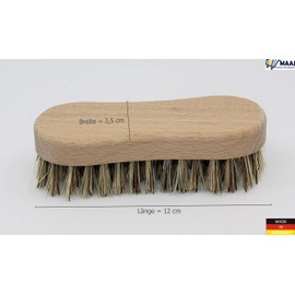 MAAJ Vegetable Brush Hard Mini Hard Union Bristles + Wood for Potatoes Mortars Saves Peeling - Vegan - Made in Germany