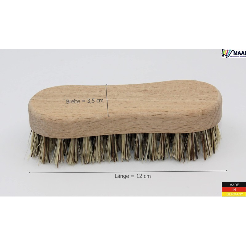 MAAJ Vegetable Brush Hard Mini Hard Union Bristles + Wood