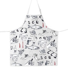 MYSOMY Carmy Tattoos Apron Carmy Kitchen Apron The Original Beef Of Chicagoland Gifts Yes Chef Apron (sou UK)