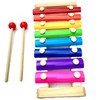 METREY Wooden Xylophone Musical Toy with 8 Note, Multicolour, 3+,