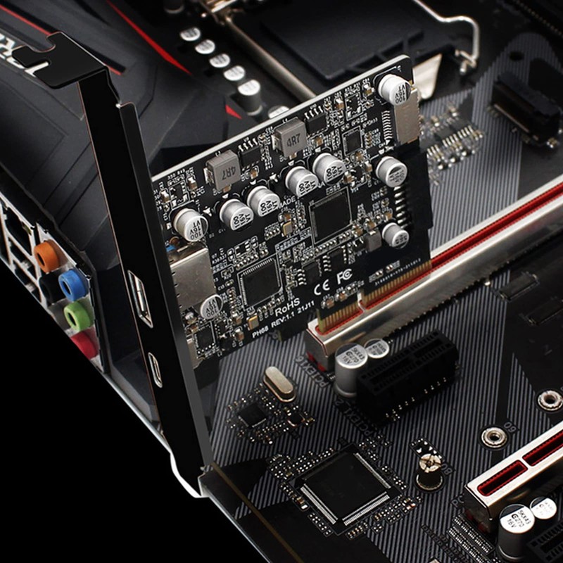 PCIe to USB 3.2 Gen 2 Card, 10Gbps PCI Express
