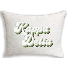 Kappa Delta Sorority Retro Throw Pillow