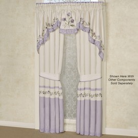 Touch of Class Lavender Rose Insert Valance Window Treatment