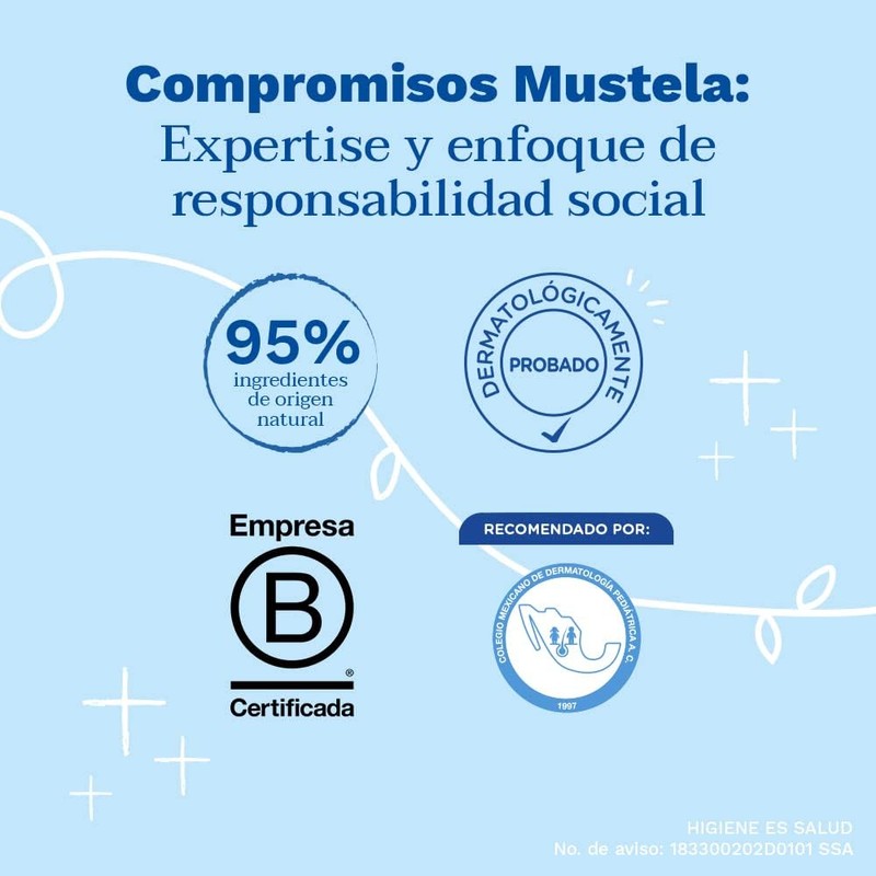 Mustela Shampoo para Bebé Suave, Piel Normal, 200ml