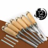 Unbranded 12 Pcs Wood Carving Hand Chisel Tool Set Professional