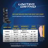 United Ortho Air Cam Walker Fracture Boot, Small, Black