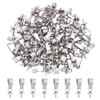 CRAFTYMELODY 80Pcs Eye Pin Bail Peg Stainless Steel Eye Pinch