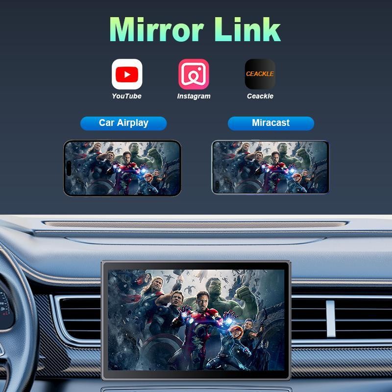 CarThree 2025 Newest 8.1“ or 7” Wireless Portable Carplay and