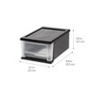 IRIS USA Plastic Stacking, Storage Organizer Unit with Sliding Drawer
