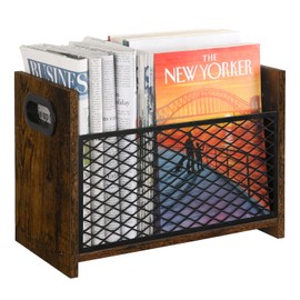 YINMIT Magazine Holder,Magazine Rack Floor,Magazine Storage Basket,File Holder Organizer,Folder Organizer Bin for Magazines,Books,Newspapers,Tablets
