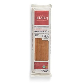 DeLallo Organic Whole Wheat Spaghetti Pasta, 1lb, 8-Pack