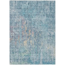 Addison Rugs Chantille ACN1237 Blue 3' x 5' Indoor/Outdoor, Machine Washable, Easy Clean, Non Shedding, Bedroom, Living Room, Dining Room, Kitchen, Patio Rug