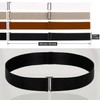 HSHKJ Womens Mens No Show Stretch Belt Adjustable Elastic Belts