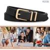 WERFORU 3 Pack Women's Leather Belts for Jeans Dresses Fashion