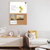 ARCOBIS Cork Board White Board Combo, 24 x 18 Inch