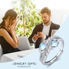 Twoowl Adjustable Moonstone Ring 925 Sterling Silver Leaf Ring Marquise