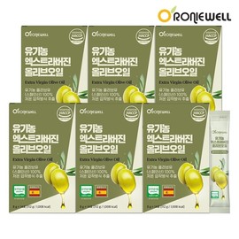 Roniwell Organic Extra Virgin Olive Oil 14 packets x 6 boxes / 로니웰 유기농 엑스트라버진 올리브오일 14포 x 6박스