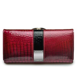 GHUHUALX Women's Wallet Long Leather Purse Credit Card Ladies Casual Wallet Fashion Clutch