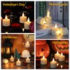 Daord Rechargeable LED Tealight Candle with Remote Control & Timer